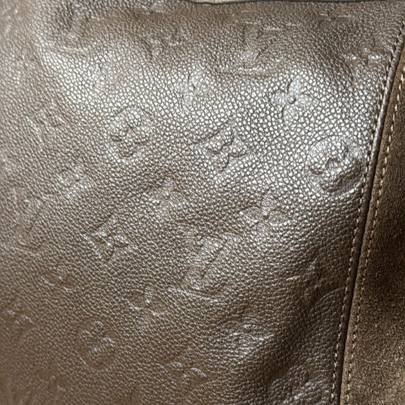 LOUIS VUITTON CHOCOLAT MONOGRAM EMPREINTE LEATHER AUDACIEUSE PM BAG - Picture 7 of 16